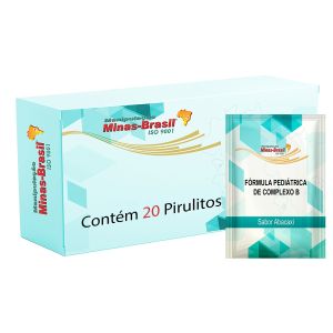 Fórmula Pediátrica de Complexo B – 20 Pirulitos Sabor Abacaxi