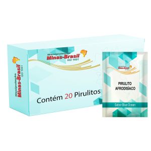 Pirulito Afrodisíaco – 20 Unidades Sabor Blue Ocean