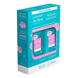 Kit Micelar Acqua Shine Brilho Intenso Alta Moda Alfaparf Shampoo e Condicionador 300ml Cada