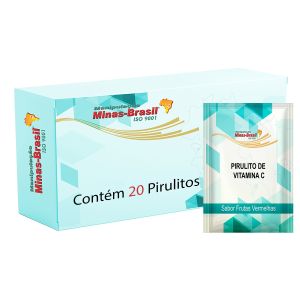 Pirulito de Vitamina C – 20 Unidades Sabor Frutas Vermelhas