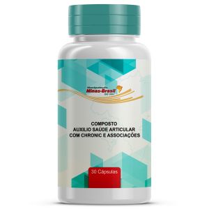 Composto Auxilio Saúde Óssea Chronic + Associações 30 Cápsulas Vegetal