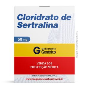 Cloridrato de Sertralina 50mg Com 30 Comprimidos Genérico Eurofarma