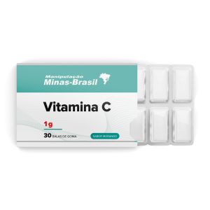 Vitamina C 1G Com 30 Balas De Goma Sabor Morango
