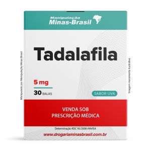 Tadalafila 5Mg Com 30 Balas De Goma Sabor Uva