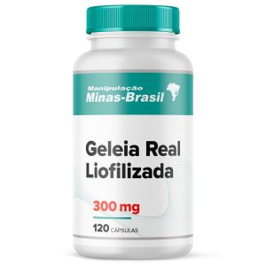 Geleia Real Liofilizada 300Mg Com 120 Cápsulas