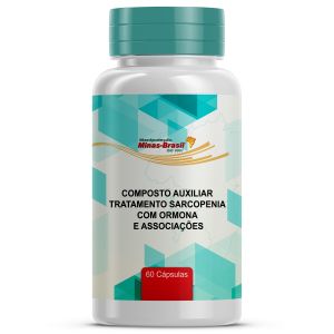 Composto Auxiliar Tratamento Sarcopenia Com Ormona e Associações Com 60 Cápsulas Vegetal