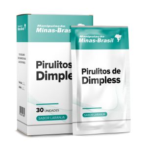 Pirulitos de Dimpless Com 30 Unidades Sabor Laranja