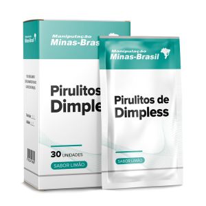 Pirulitos de Dimpless Com 30 Unidades Sabor Limão