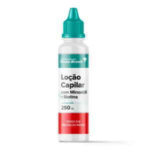 Loção Capilar Com Minoxidil 5% + Biotina 0.01% 250ml