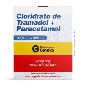 Cloridrato de Tramadol 37,5mg e Paracetamol 325mg Com 10 Comprimidos Genérico Neo Química