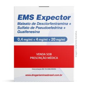 Expector 0,4mg/ml + 4mg/ml + 20mg/ml Xarope Com 120ml