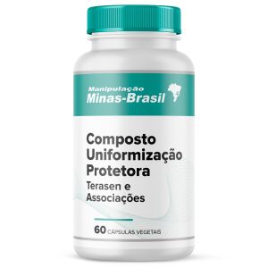 Composto Uniformização Protetora Com Terasen e Associações Com 60 Cápsulas Vegetal