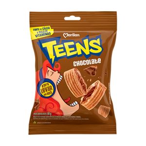 Biscoito Recheado Teens Chocolate Com 80g Marilan