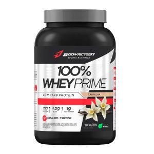 100% Whey Prime Sabor Baunilha Com 900g Body Action