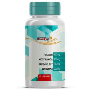 Composto Auxiliar Para Tratamento Acne Com Terasen e Associações Com 90 Cápsulas Vegetal