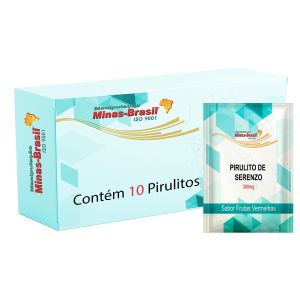 Pirulito de Serenzo 300Mg Com 10 Unidades Sabor Frutas Vermelhas