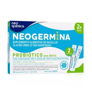 Probiótico Neogermina 2 Bilhões Com 10 Frascos de 5ml Cada Neo Química