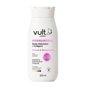 Hidratante Desodorante Corporal Hidraluronic Firmeza e Elasticidade Com 200ml Vult Corpo