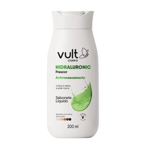 Sabonete Líquido Antiressecamento Hidraluronic Frescor Com 200ml Vult Corpo