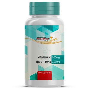 Vitamina C 500Mg Com Tocotrimax 200Mg Com 90 Cápsulas