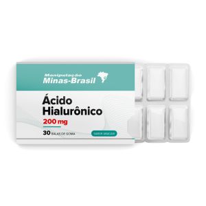 Ácido Hialurônico 200Mg Com 30 Balas de Goma Sabor Abacaxi
