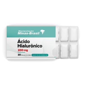 Ácido Hialurônico 200Mg Com 30 Balas de Goma Sabor Frutas Vermelhas
