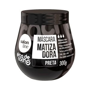 Máscara Matizadora #todecacho Preta 300g Salon Line