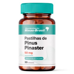 Pastilhas de Pinus Pinaster 50mg 30 Unidades Sabor Blue Ocean
