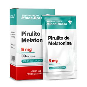 Pastilhas de Melatonina 5mg 30 Unidades Sabor Blue Ocean