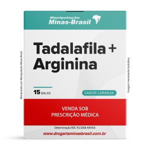 Tadalafila 5mg Com Arginina 500mg Com 15 Balas De Goma Sabor Laranja