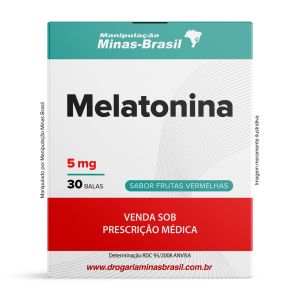 Melatonina 5Mg Com 30 Balas De Gomas Sabor Frutas Vermelhas