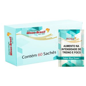 Sachê Aumento Na Intensidade de Treino e Foco Sabor Blue Ocean Com 60 Sachês