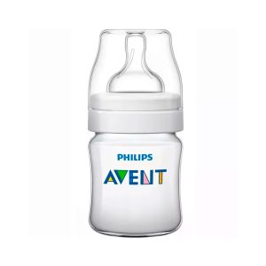 Mamadeira Anti-Colic Transparente Com Válvula Anticólica Nº 1 Com 1 Unidade 125ml Avent Philips