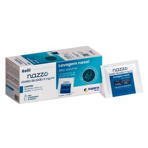 Refil Nazzo Alto Volume 0,9% Pó Para Solução Nasal Com 30 Envelopes Supera Farma