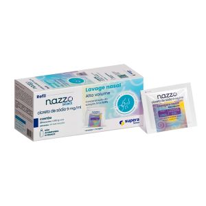 Refil Nazzo Alto Volume Infantil 0,9% Pó Para Solução Nasal Com 30 Envelopes Supera Farma
