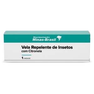 Vela Repelente de Insetos Com Citronela Com 1 Unidade