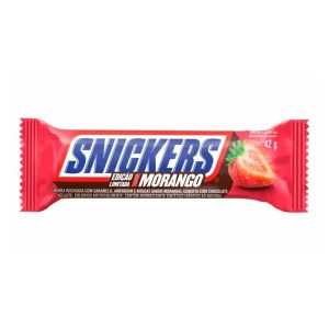 Chocolate Snickers Sabor Morango Com 42g