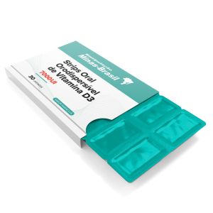 Strips Oral Orodispersível De Vitamina D3 7.000Ui 30 Unidades Sabor Maracujá