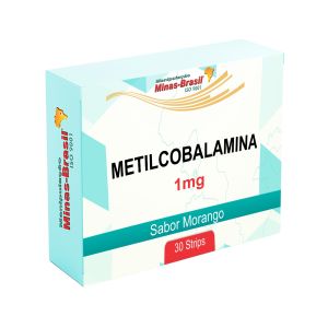 Strips Oral Orodispersível De Metilcobalamina 1Mg 30 Unidades Sabor Morango
