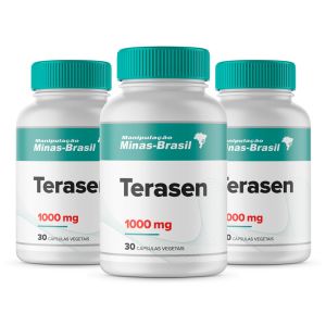 Kit Com 3 Potes Terasen 1000Mg Com 30 Cápsulas Vegetal