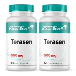 Kit Com 2 Potes Terasen 500mg Com 60 Cápsulas Vegetal