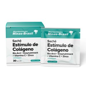 Sachê Estímulo de Colágeno Bio-Arct + Exsynutriment + Vit C + Zinco Sabor Limão 30 Sachês