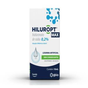 Hiluropt Max 0,2% Solução Oftálmica Com 10ml Gbio