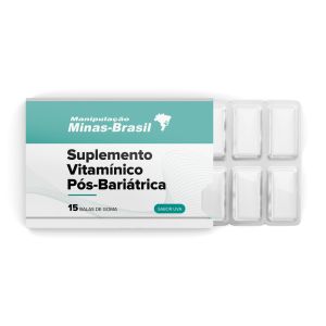 Suplemento Vitamínico Pós Bariátrica Com 15 Balas de Goma Sabor Uva