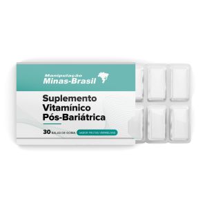 Suplemento Vitamínico Pós Bariátrica Com 30 Balas de Goma Sabor Frutas Vermelhas