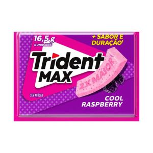 Trident Max Sabor Cool Raspberry Com 16,5g