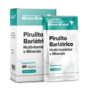 Pirulito Bariátrico Uva Multivitamínico e Minerais 30 Unidades
