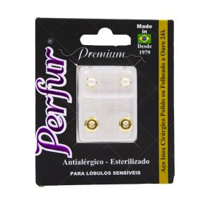 Brinco Perfur Premium Ad Dourado Pérola 902