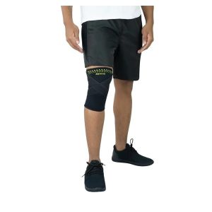 Joelheira de Termocompressão com Cintas Cruzadas Preto Tamanho GG Mercur