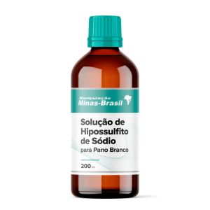 Solução de Hipossulfito de Sódio Para Pano Branco Com 200Ml